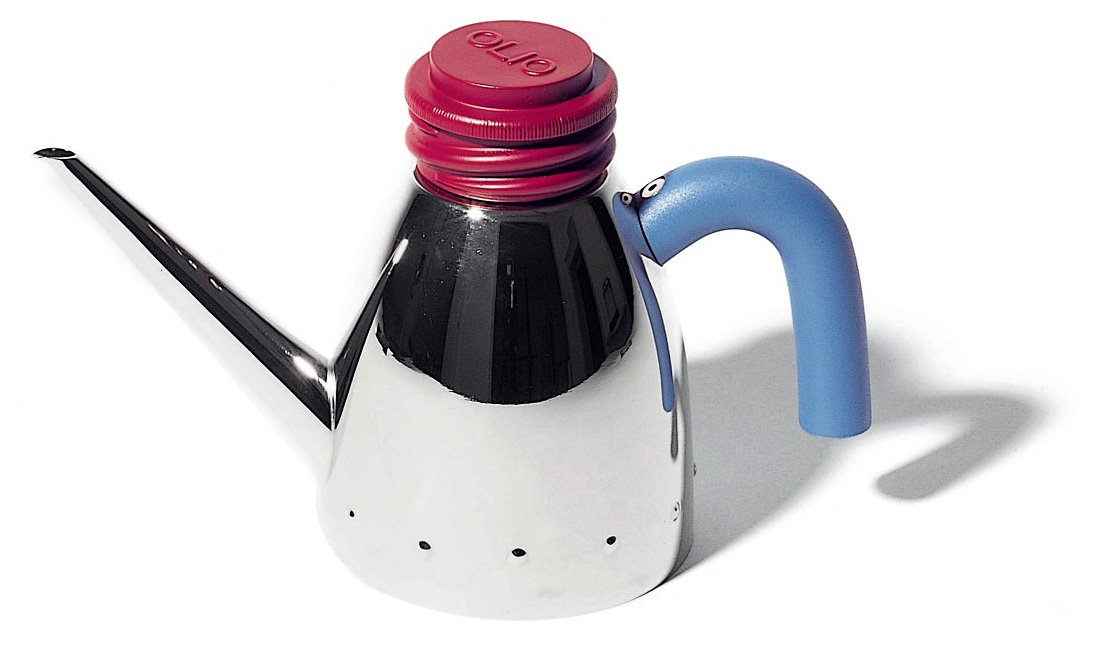 Alessi Tavola MG31 oliera acciaio 750 ml blu rosso