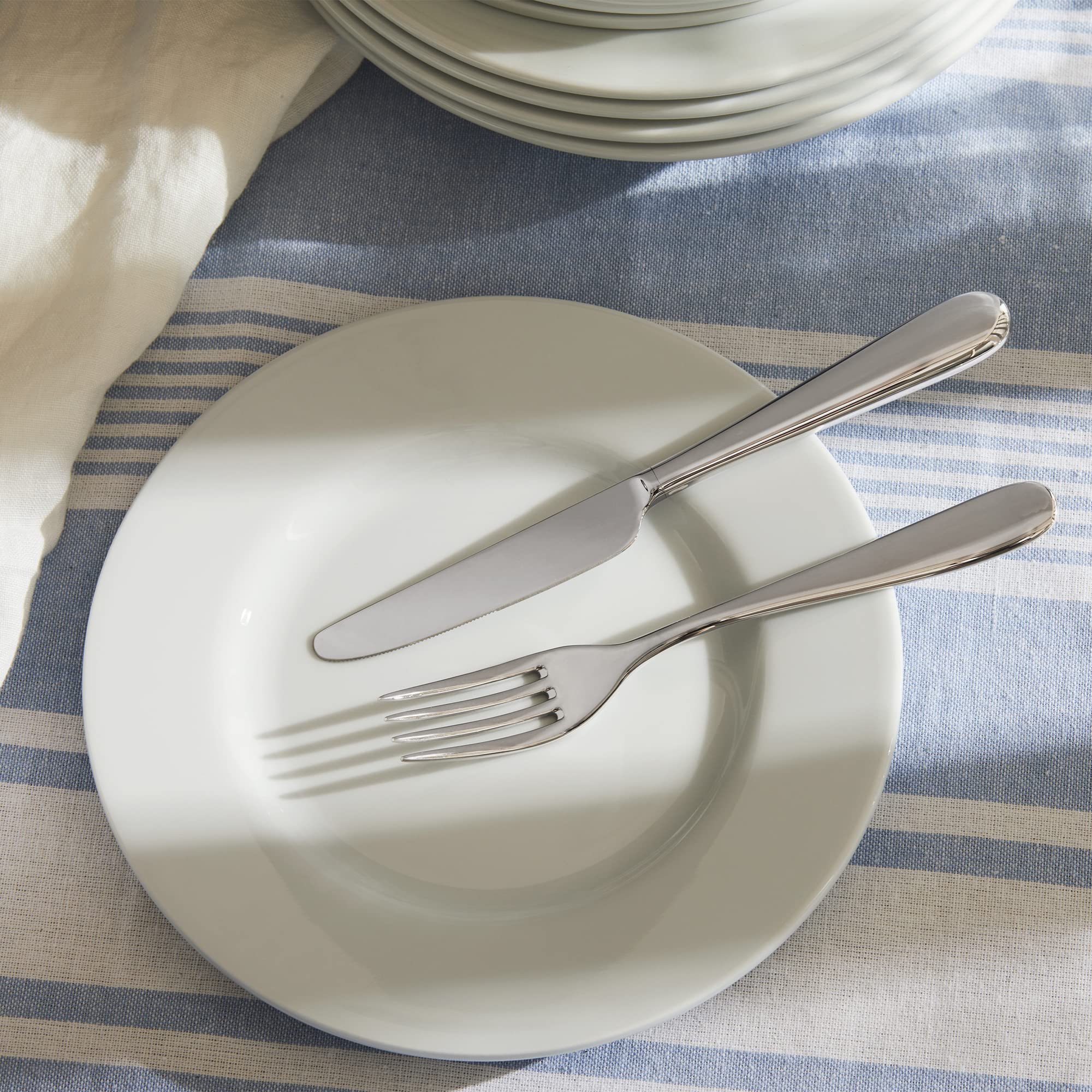 Alessi Nuovo Milano 5180/5 Forchette da Frutta Set 6 Acciaio