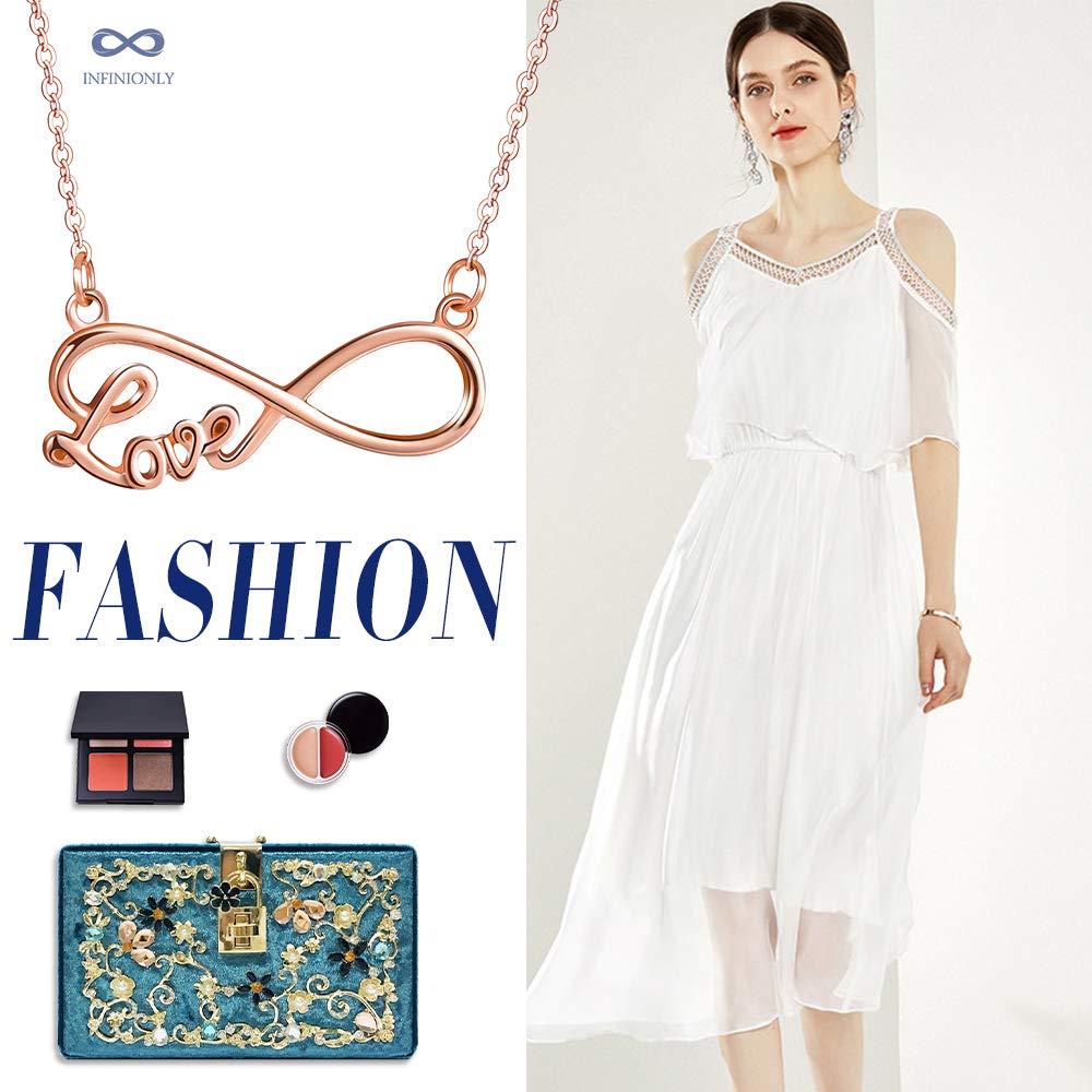 Infinionly Fashion collana infinito acciaio regolabile donna