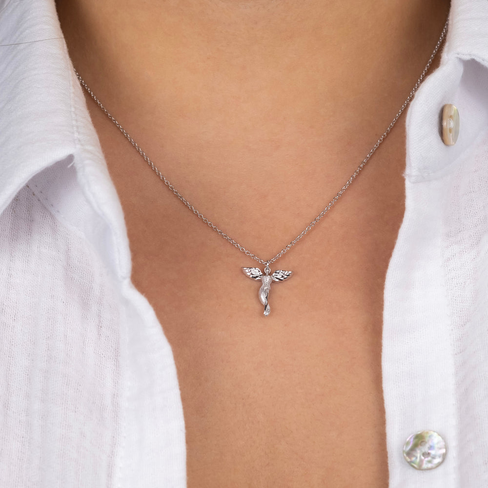 Engelsrufer Schutzengel collana argento angelo zirconia
