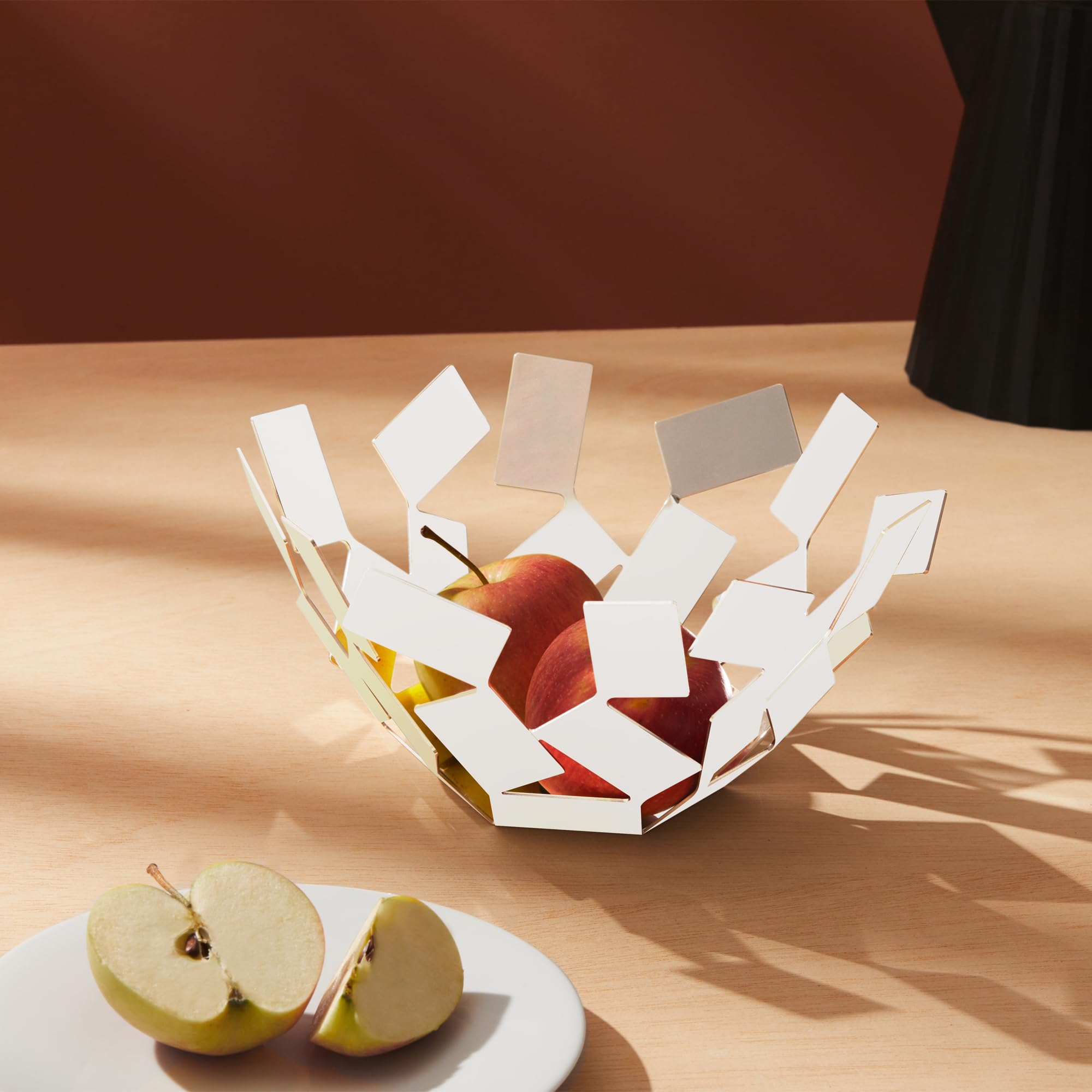 Alessi Stanza Scirocco MT02 W cestino bianco acciaio