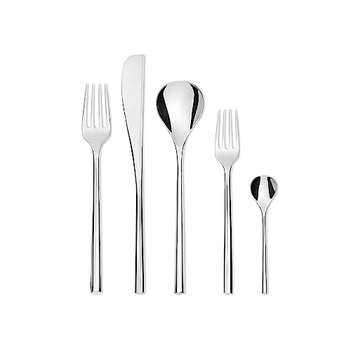 Alessi TI04S5 servizio posate 5 pezzi acciaio