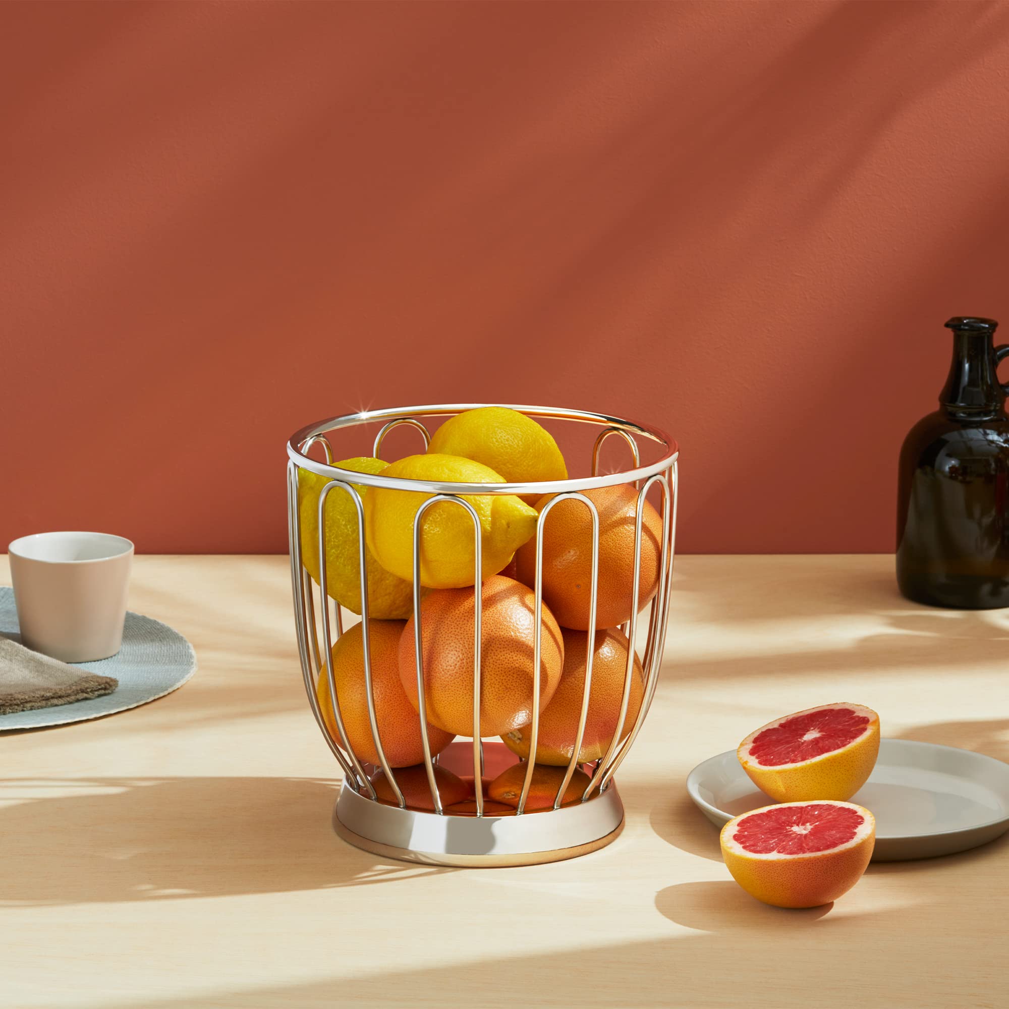 Alessi 370 portaagrumi acciaio 22 cm lucido