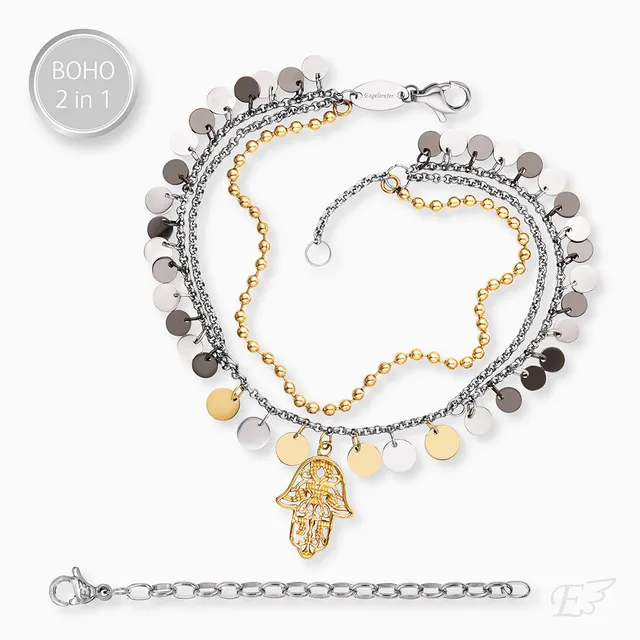 Engelsrufer Armbänder Boho bracciale mano Fatima bicolor