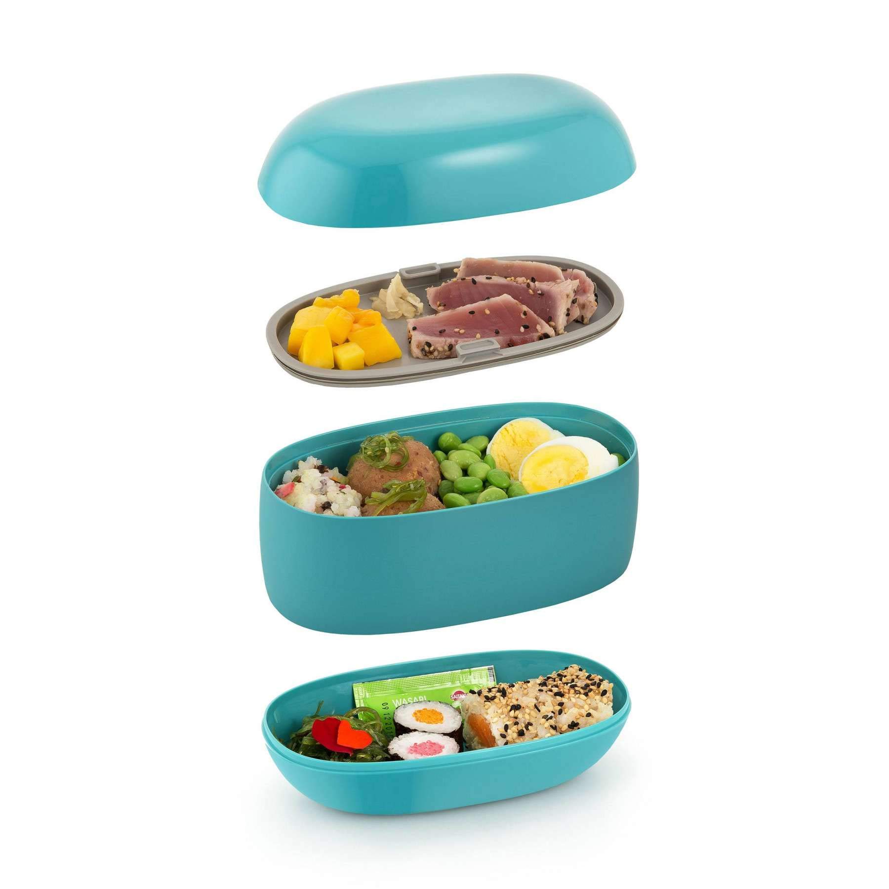 Alessi Food à Porter SA02 R Lunch Box 3 Scomparti Rosso