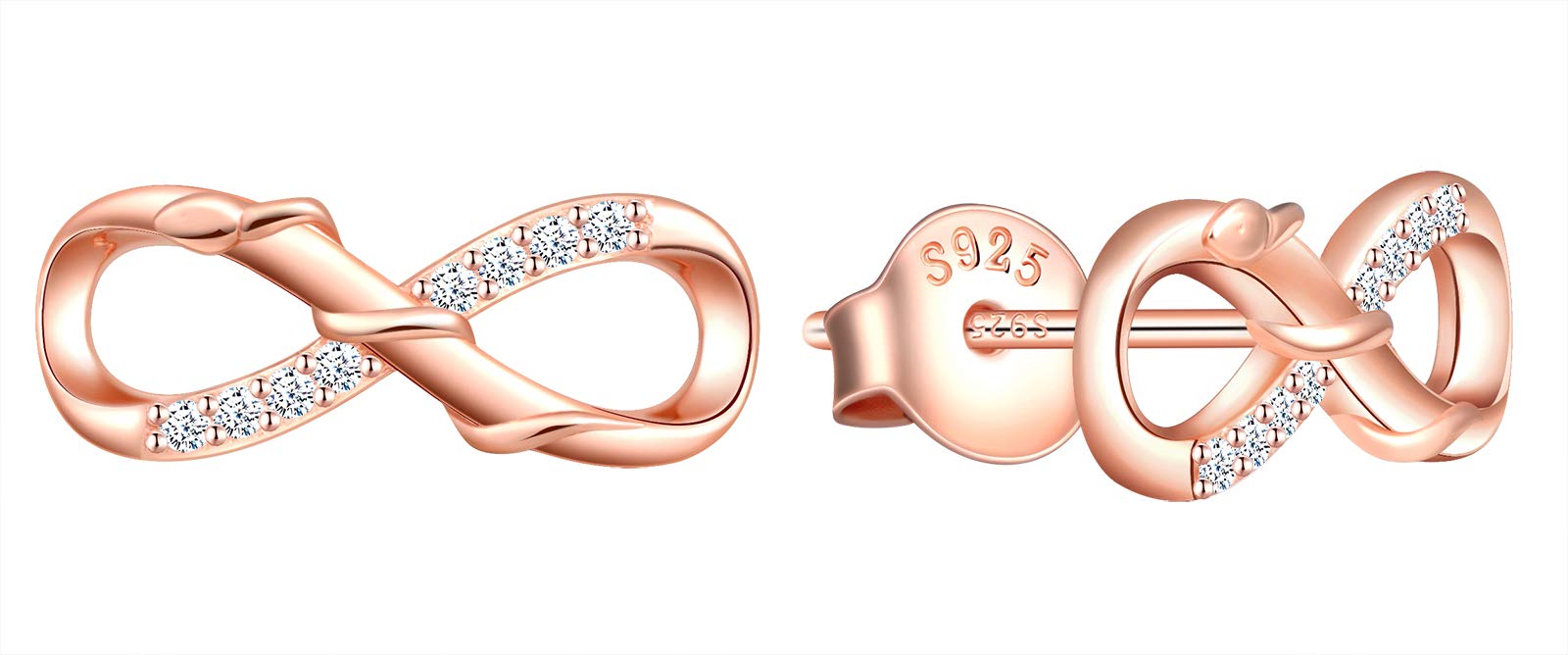 INFINIONLY Fashion Infinito Collana Oro Rosa Serpente