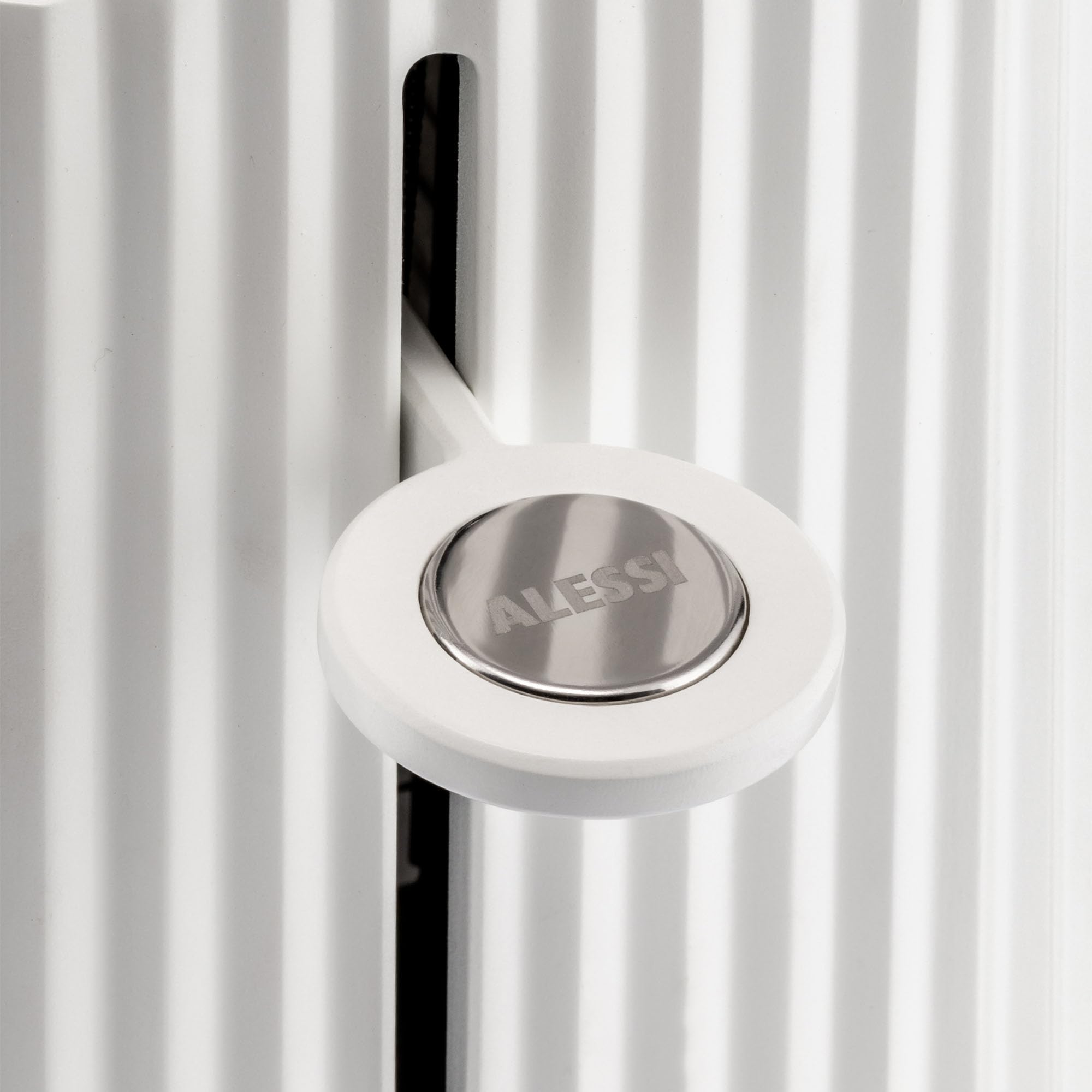 Alessi Plissé tostapane bianco resina 6 livelli doratura