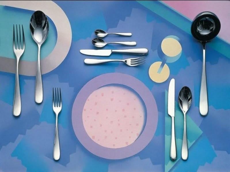 Alessi Nuovo Milano 5180/19 forchetta pesce acciaio 23cm