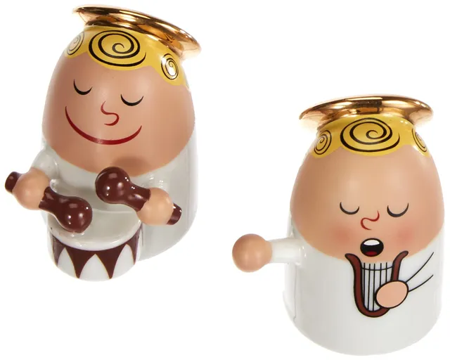 Alessi Angels Band AMGI26 statuine angeli porcellana 2 pezzi
