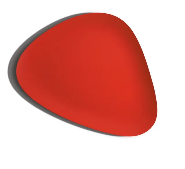Alessi Colombina FM15 R vassoio acciaio rosso 51 cm