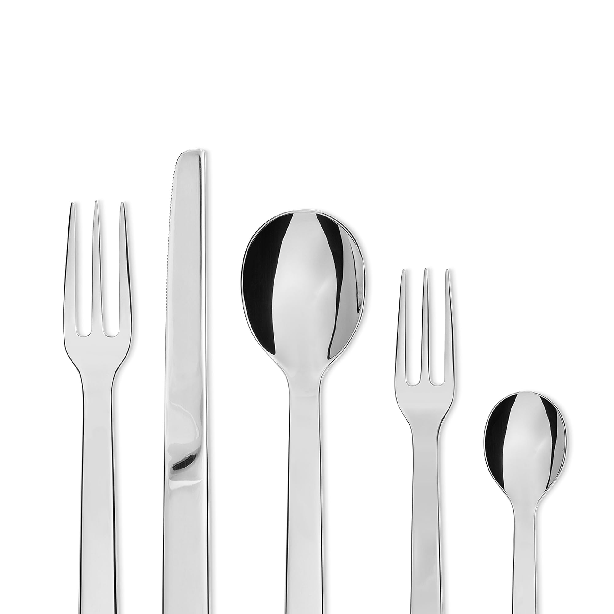 Alessi DC05S5 Santiago set posate acciaio 5 pezzi lucido