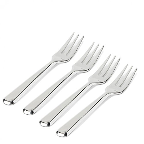 Alessi BG02 forchettine antipasti set 4 pezzi acciaio 13 cm