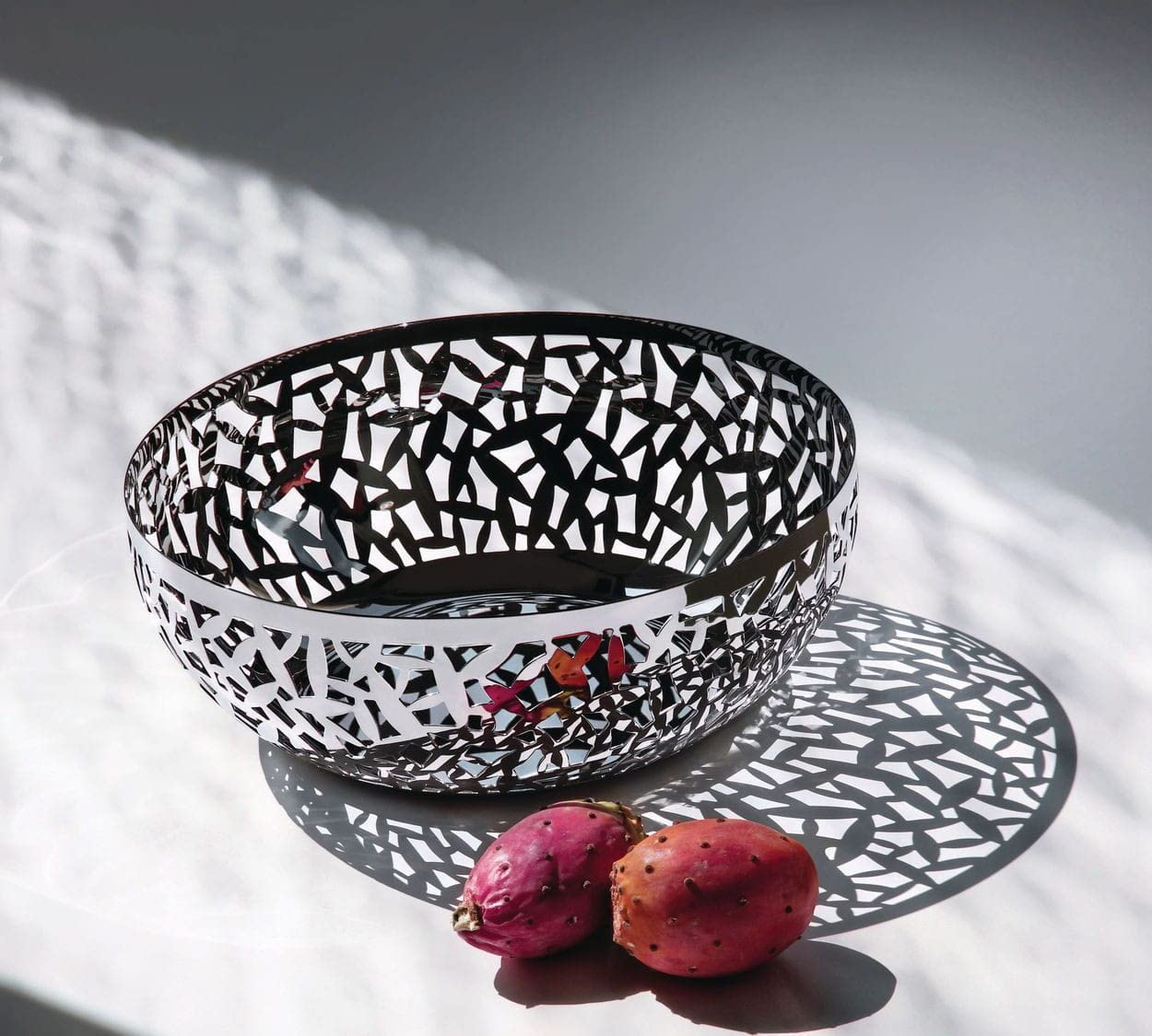 Alessi Cactus MSA04/21 B Centrotavola Portafrutta Nero 21 cm