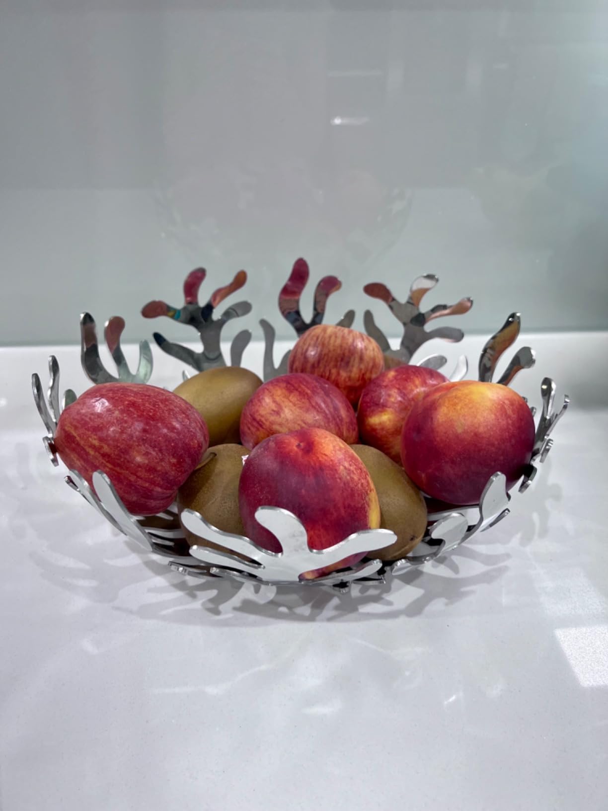 Alessi Mediterraneo ESI01/29 fruttiera acciaio 29 cm