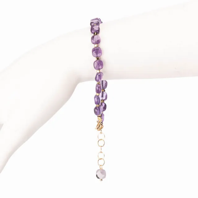 Chic Ad Hoc Bracciale Ametista Ematite Argento Viola