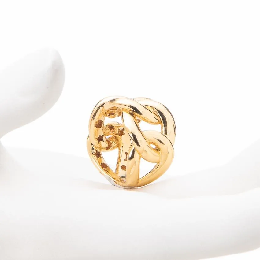 Chic Ad Hoc Anello Catena Rigida Groumette Dorato