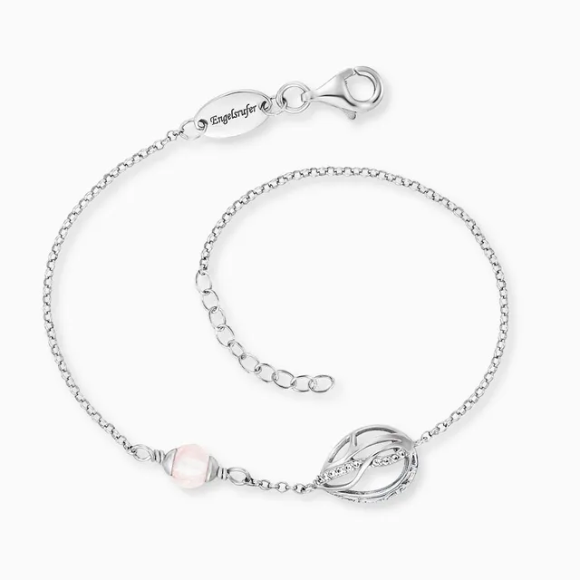 Engelsrufer Himmelsträne Bracciale Argento 925 Quarzo Rosa