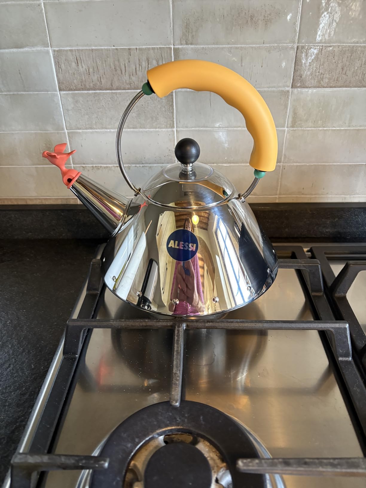Alessi 9093 bollitore azzurro chiaro 100 cl induzione