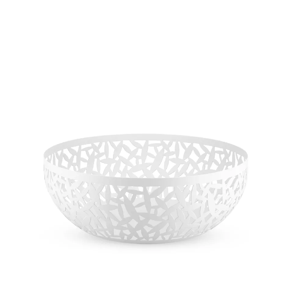 Alessi Cactus MSA04/29 fruttiera traforata bianca 29 cm