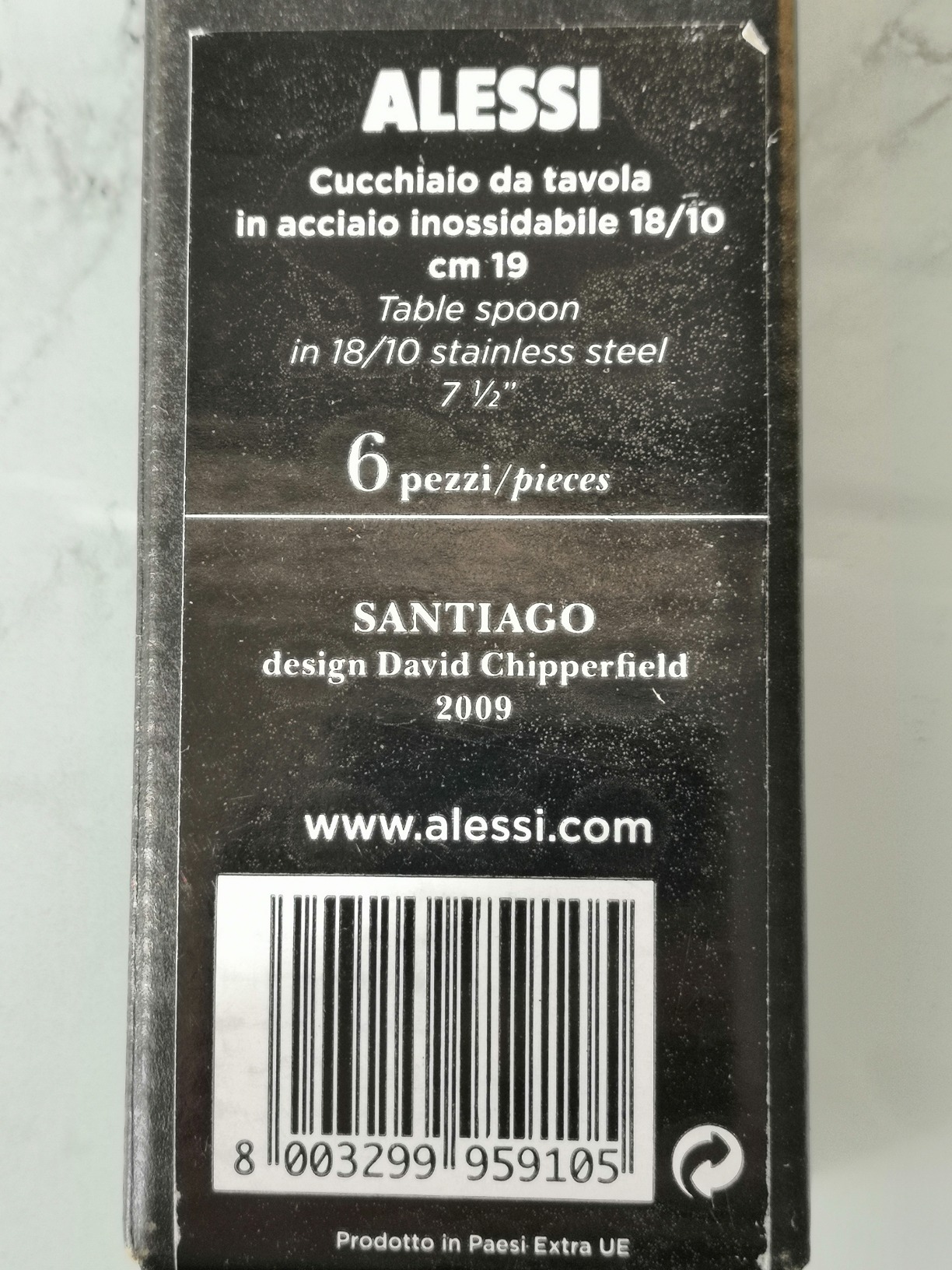 Alessi Santiago DC05/1 Cucchiaio da Tavola Set 6 Pezzi Inox
