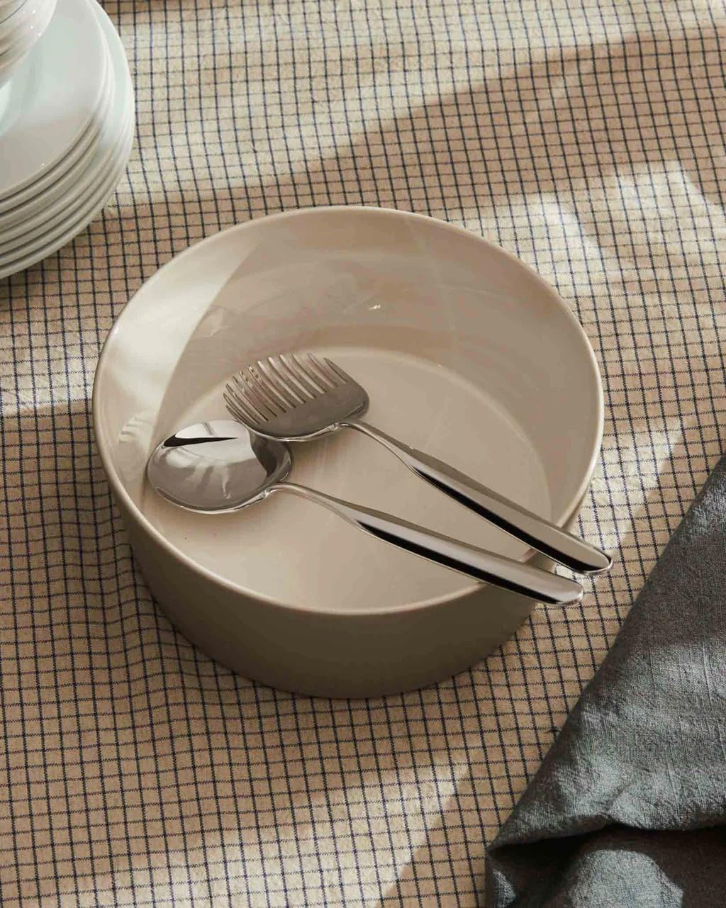 Alessi Collo-Alto IS02/14 posate insalata acciaio lucido