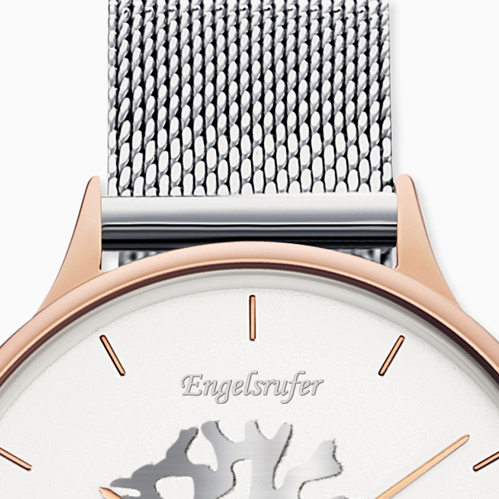 Engelsrufer Lebensbaum orologio bicolor mesh albero vita