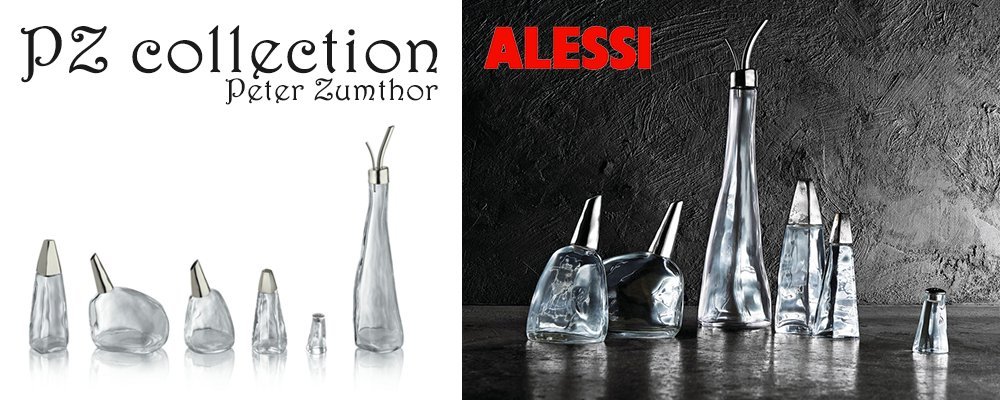 Alessi Officina PZ05 Spargisale Vetro Acciaio 18/10