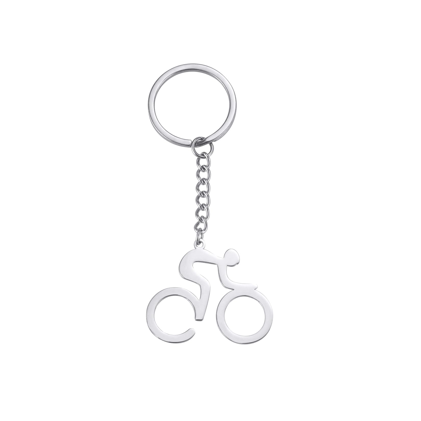Eueavan Necklaces collana bici argento regalo ciclista