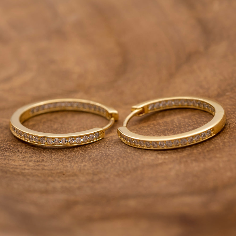 Engelsrufer Lisa Gold Creole Argento 925 con Zirconia