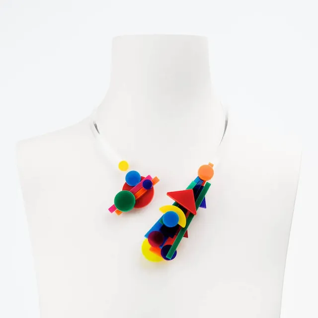 Chic Ad Hoc Kandinsky multicolor collana girocollo