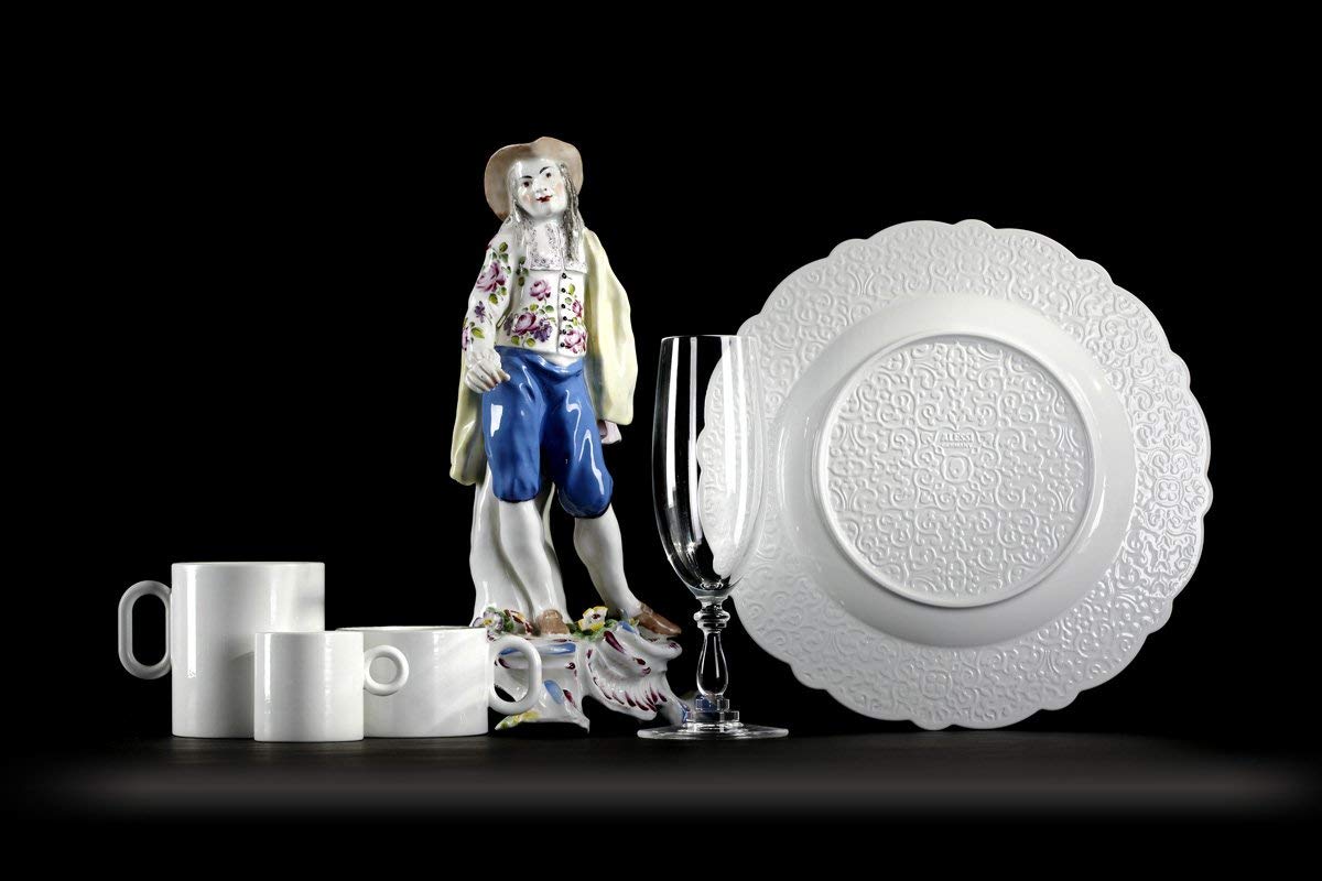 Alessi Dressed MW01/89 set 4 mug porcellana bianca