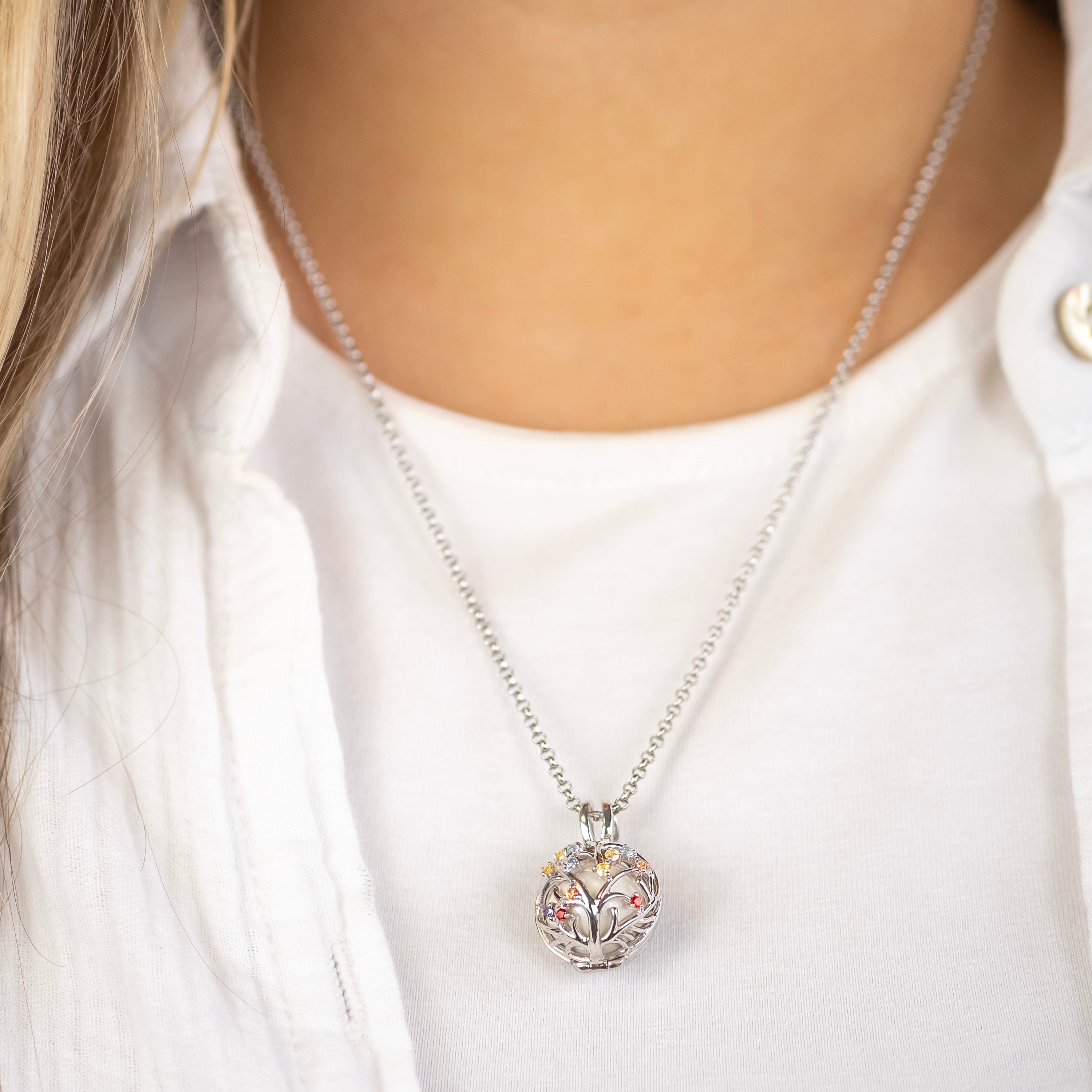 Engelsrufer Bloom Ciondolo Sfera Zirconia Multicolor