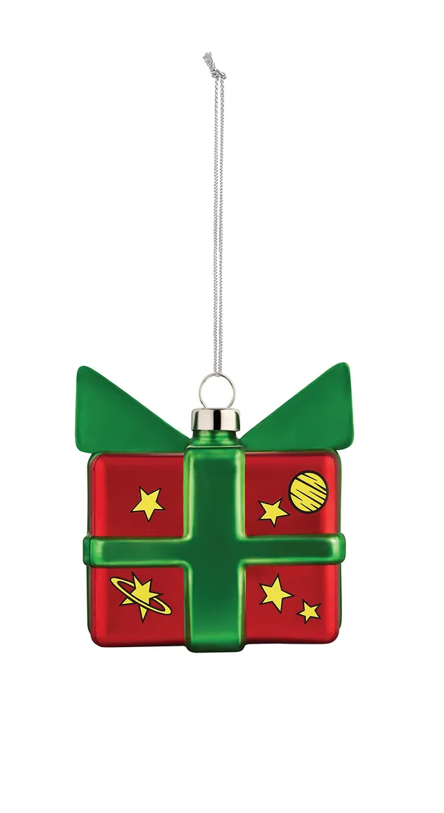 Alessi Cubosmico GJ02/16 decorazione natalizia vetro 7 cm