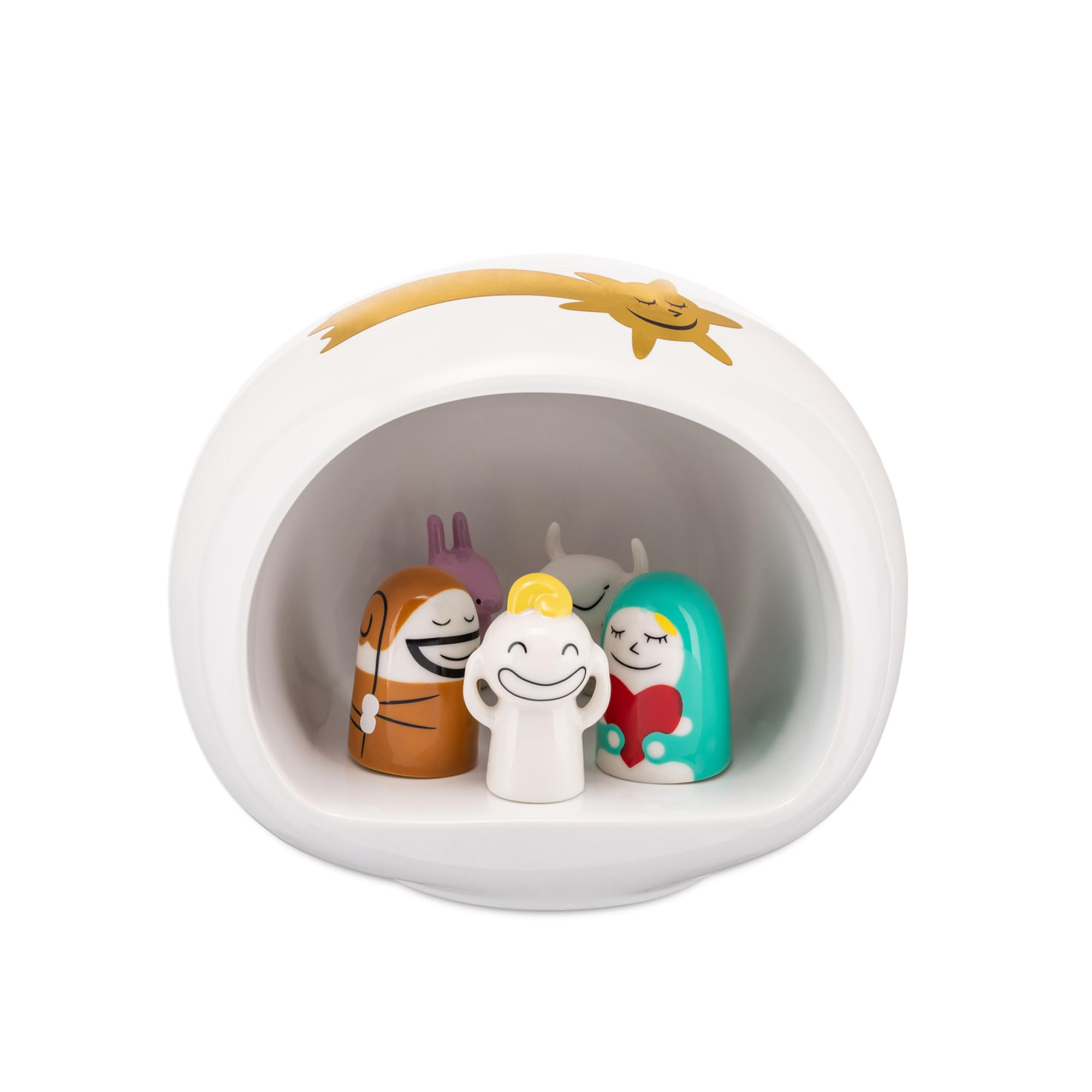 Alessi AMGI10SET presepe porcellana multicolore 10 pezzi grande