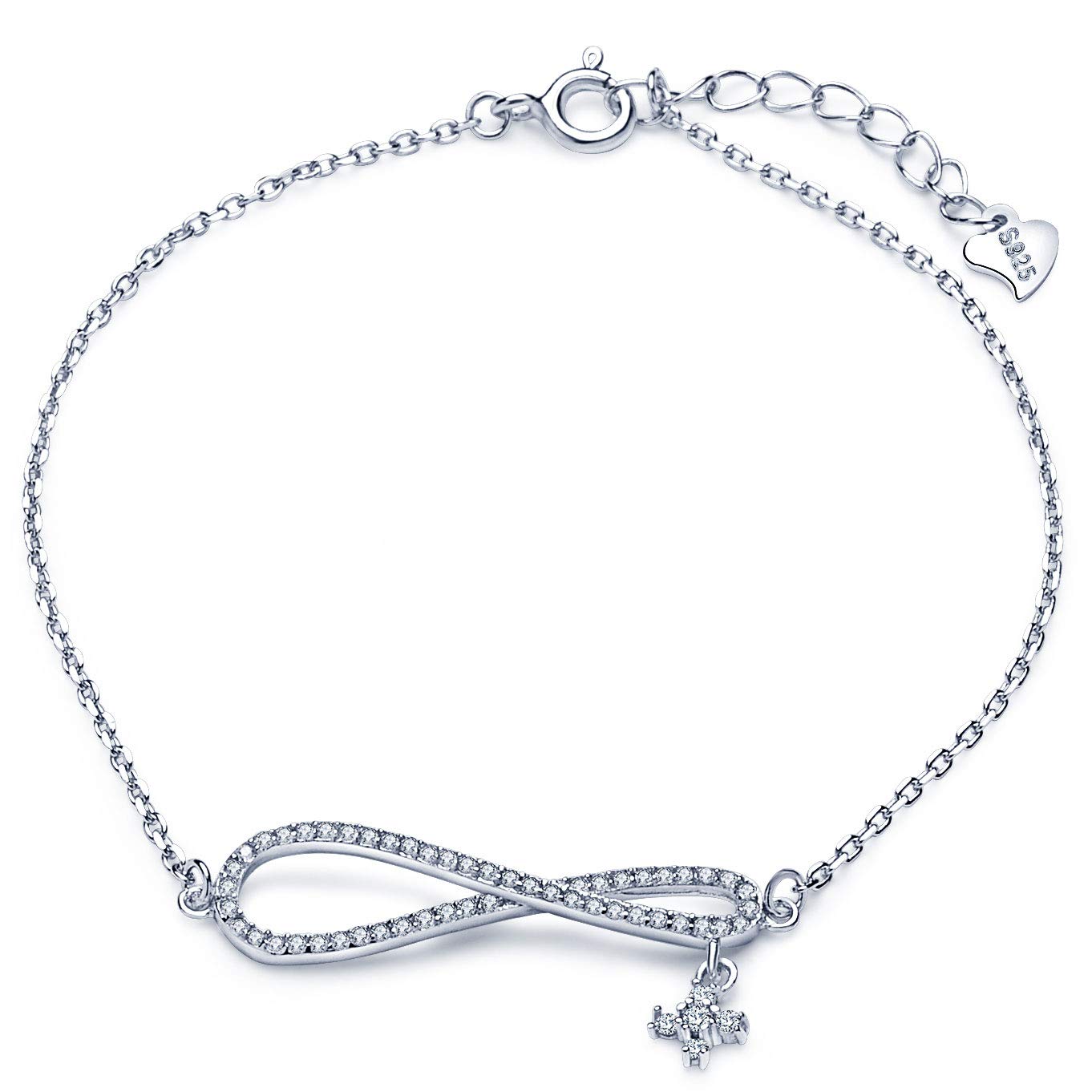 INFINIONLY Fashion Bracelets bracciale argento 925 infinito stella