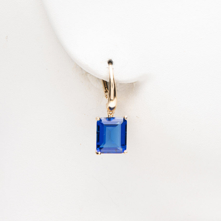 Chic Ad Hoc Orecchini monachella argento zircone blu