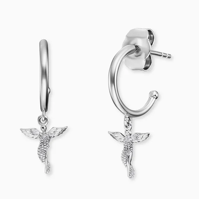 Engelsrufer orecchini lobo angelo custode argento 925