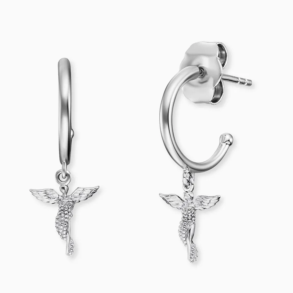 Engelsrufer orecchini lobo angelo custode argento 925