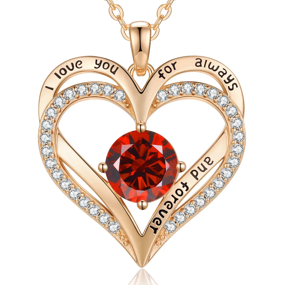 LOUISA SECRET Forever Love Heart collana cuore argento oro rosa mamma