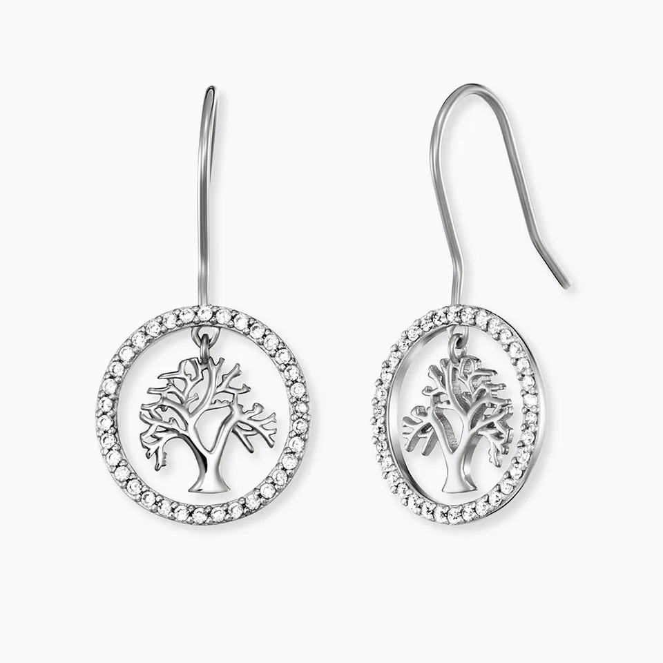Engelsrufer Albero Vita Orecchini Pendenti Argento Zirconia