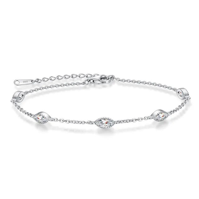 Louisa Secret Birthstone bracciale argento 925 occhio