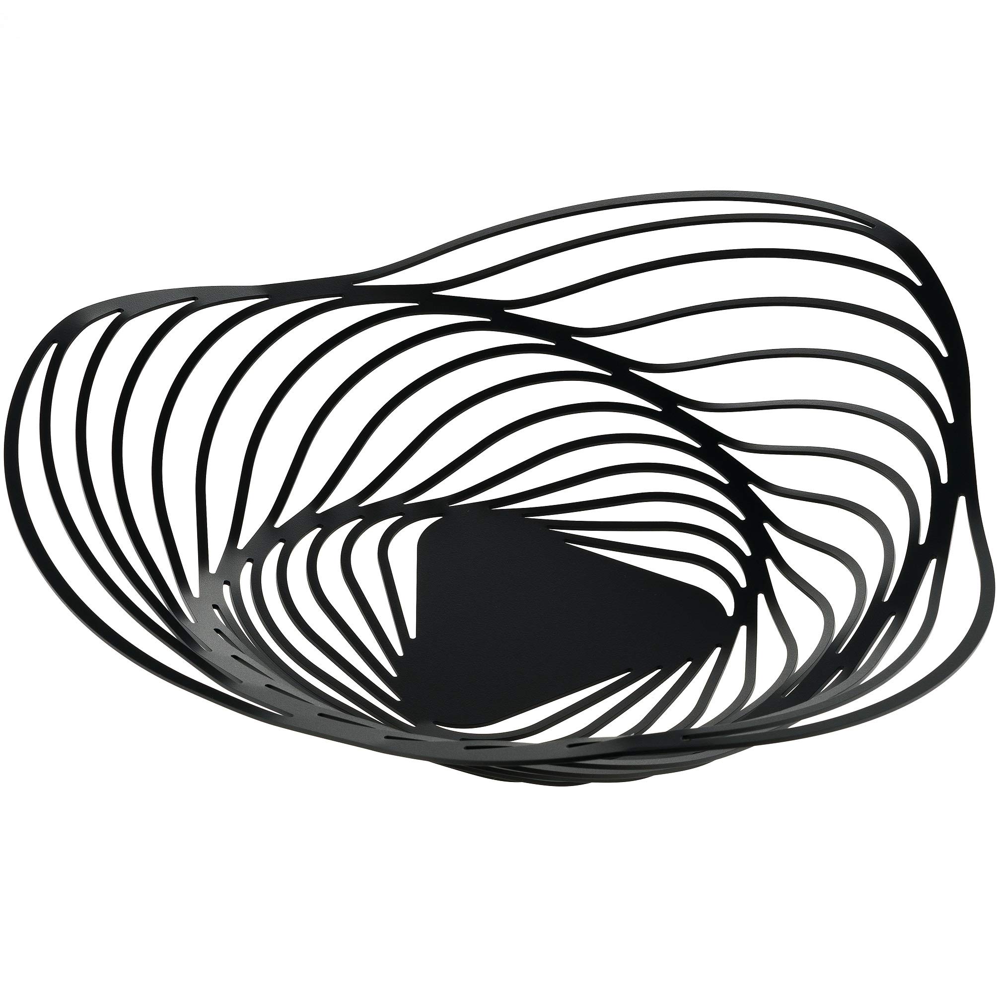 Alessi Tavola Trinity ACO01 B fruttiera acciaio nero 23 cm piccola