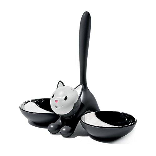 Alessi AMMI09 B Tigrito Ciotola Animali Nero Acciaio