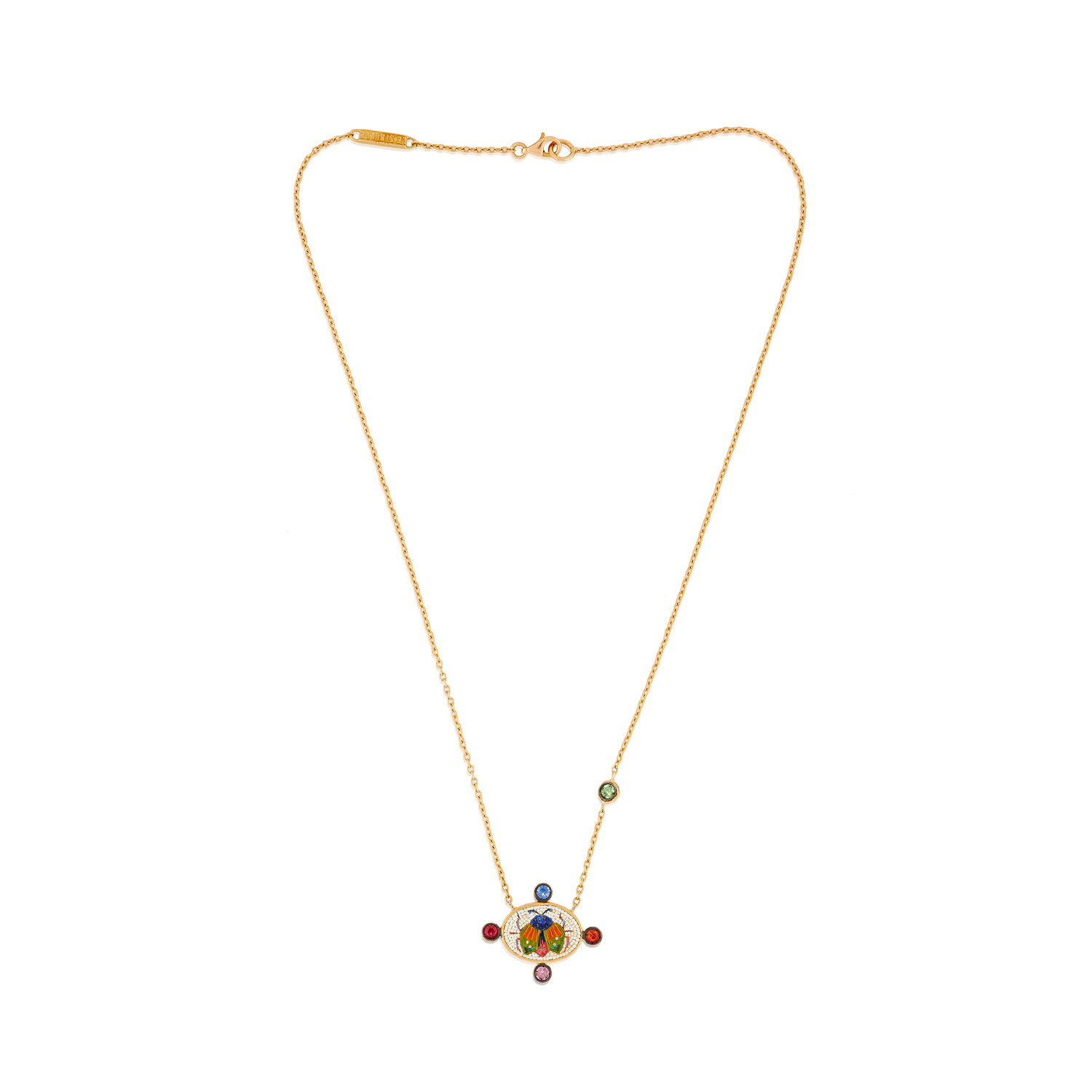 Le Sibille Collane Beetle P Necklace collana mosaico
