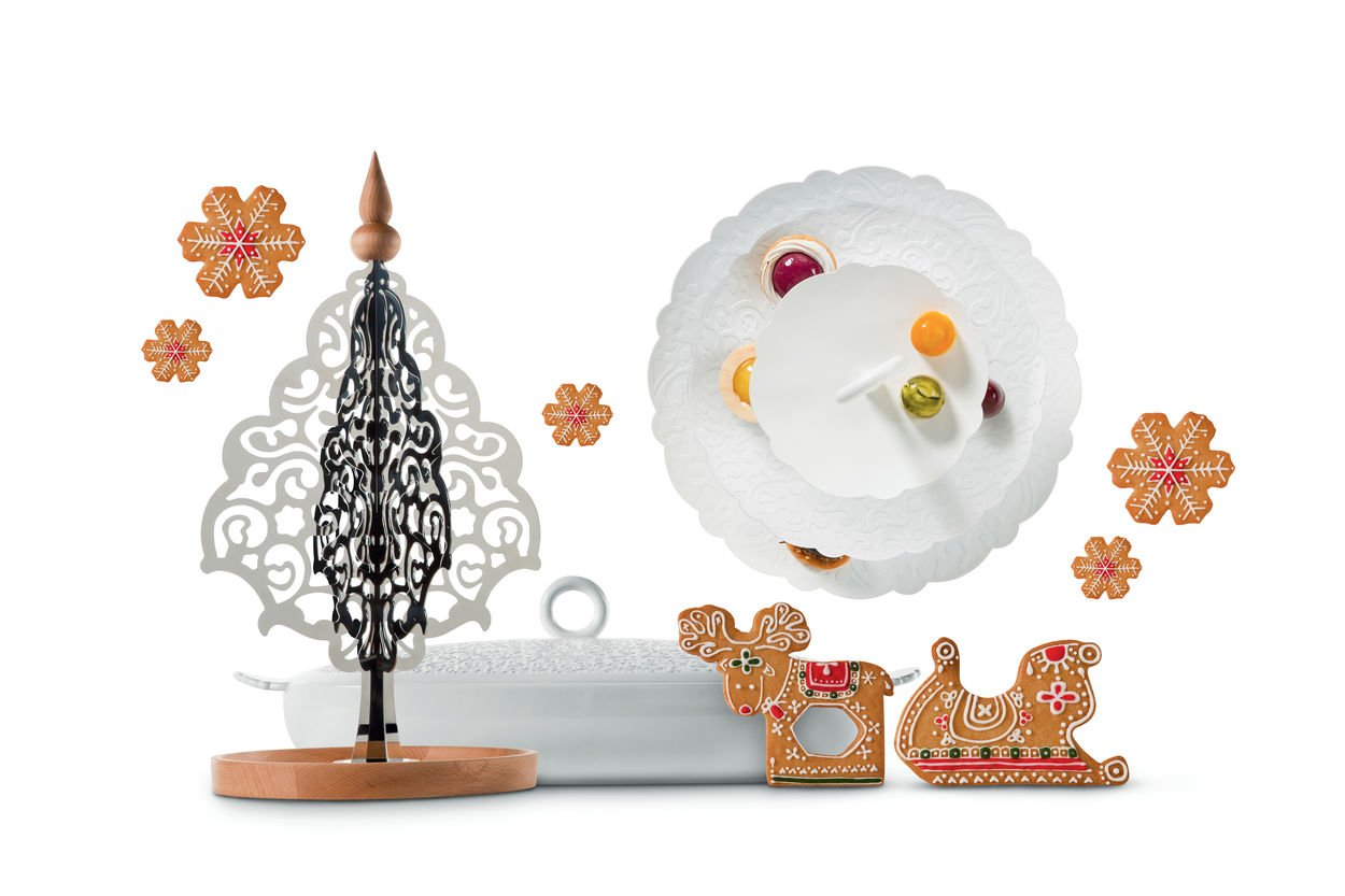 Alessi Dressed for X-mas decorazione natalizia acciaio 27 cm