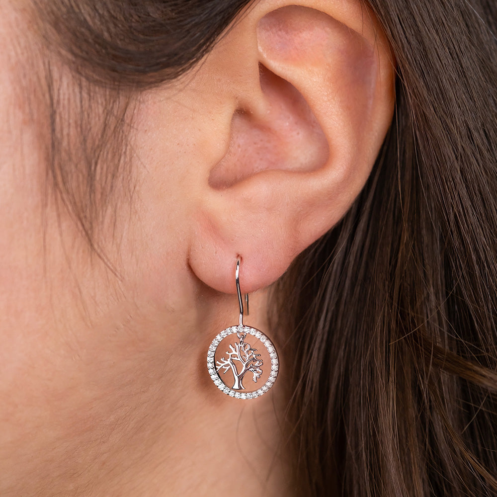 Engelsrufer Albero Vita Orecchini Pendenti Argento Zirconia