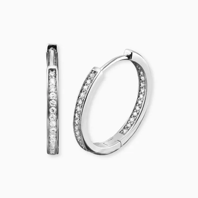 Engelsrufer Classico creole argento zirconia donna