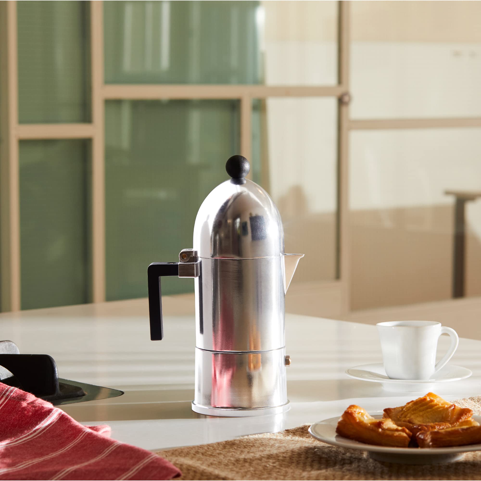 Alessi La Cupola A9095/3 moka 3 tazze alluminio