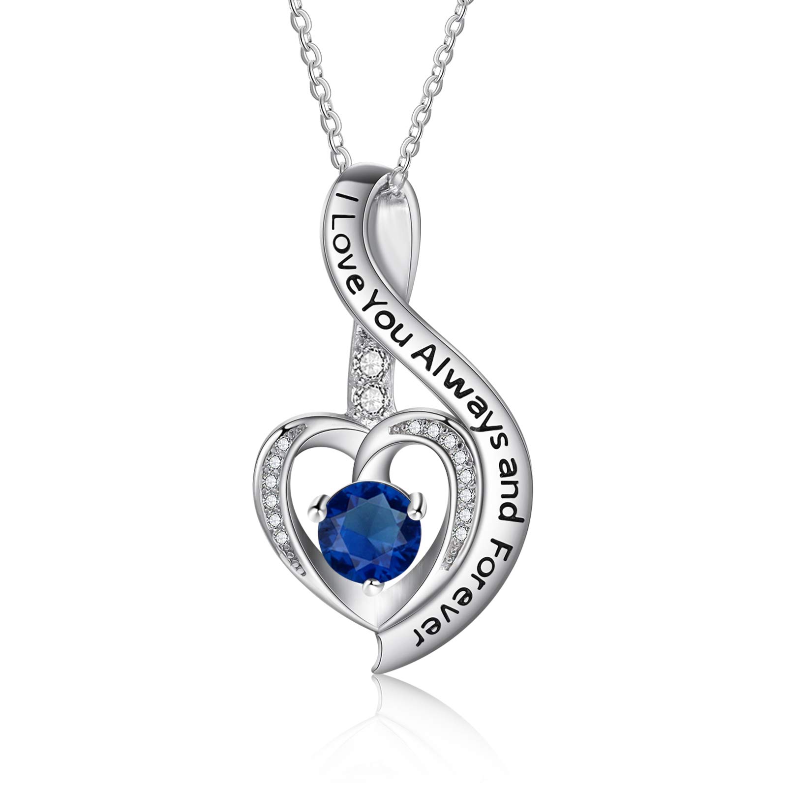Jessemade Gioielli Collana cuore argento 925 regalo mamma
