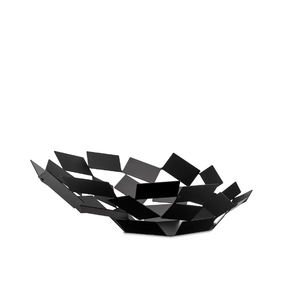 Alessi Scirocco MT03 B Centrotavola Nero Acciaio 41,6 cm